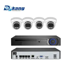 Sistema di telecamere di sicurezza Poe Dakang 8mp con telecamera di sorveglianza Ip 4 pezzi 8ch 4k h.265 + sistema Poe Nvr Poe