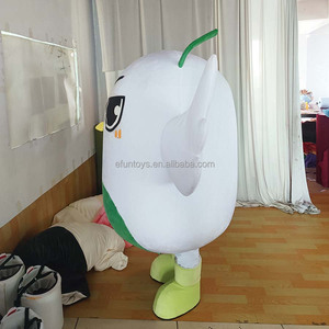 Efun Moq 1 Pc Professionele Custom <span class=keywords><strong>White</strong></span> <span class=keywords><strong>Chick</strong></span> Mascotte Kostuum Volwassen Maat Cosplay Schattig Dier Mascotte Kostuum Voor Feest - Product Image 2