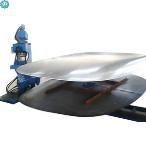 DISH END FLANGING MACHINE WITH CUTTING FUNCTION Tank dish end folding machine Irregular tank dished end folding machine