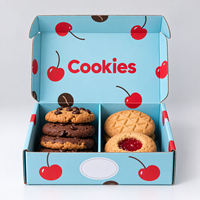 Emballage alimentaire recyclé personnalisé avec logo, emballage biodégradable pour macarons, emballage pour biscuits, boîte d'emballage pour biscuits avec séparateurs