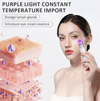 Handheld beauty huidverzorgingsapparaat met vibratie en warmte voor dagelijkse gezichts- en oogverzorging thuis