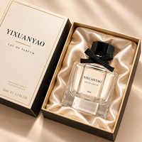Flacon de parfum de luxe mignon 50ml 100ml en verre pour femmes avec logo et boîte personnalisés
