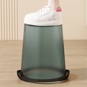Nordic Transparent Trash Can Cylindrical Indoor Open Waste <b>Bin</b> For Kitchen Living Room Bedroom - Product Image 3