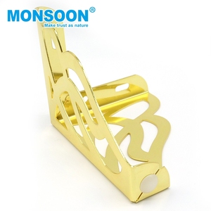 Accesorios para Sofá Monsoon, Patas de Soporte Resistentes para Mesa de Sala de Estar, Patas de Muebles en Forma de L, Patas de Metal Doradas - Product Image 2