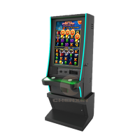 Armoire de jeu de compétence à écran tactile vertical 32 43 pouces avec barre lumineuse LED