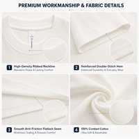 Fabricant de T-shirts en gros – T-shirts vierges unisexes en coton 300 GSM épais pour hommes et femmes, grandes tailles, livraison rapide
