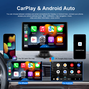 Podofo Portable 10.1 pouces IPS écran Auto Radio lecteur d'écran intelligent sans fil Carplay/<span class=keywords><strong>Android</strong></span> Auto/WiFi/<span class=keywords><strong>YouTube</strong></span>/BT/FM Autoradio - Product Image 2