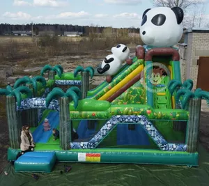 Inflatable panda bounce house inflatable bouncing deer toys thomas the train inflatable bounce house