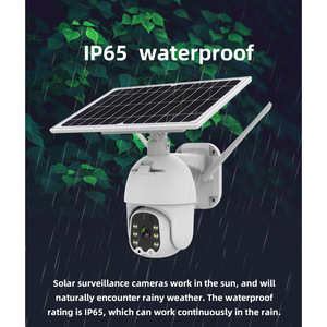 Outdoor Solar Powered 1080P Wireless <b>Security</b> Camera With Night Vision And Cloud Storage For Home Surveillance - Product Image 2