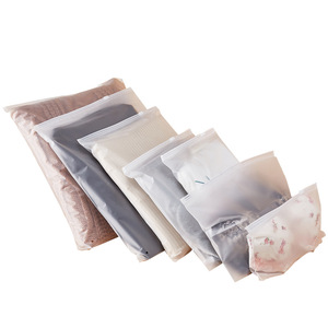 Customized printed packaging pvc PE bag tshirt clothes packaging slider ziplock clothing plastic zipper bag