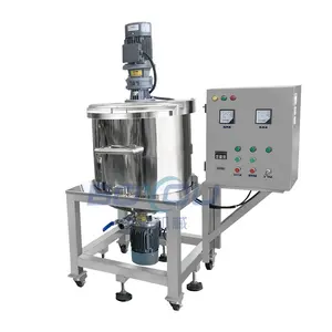 50L 100 liter jacket heating mixing tank with agitator mixer to manufacture shampoo cream lotion personal care products