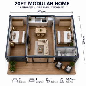 <span class=keywords><strong>Ufficio</strong></span> da Giardino con Casa Container Espandibile da 20 Piedi, Prefabbricata con Design Intelligente per l'Ottimizzazione dello Spazio - Product Image 4