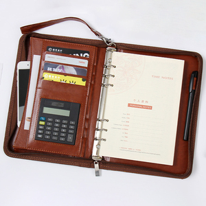 Carnet A5 en cuir durable, classeur multifonctionnel avec pochette de rangement détachable à fermeture éclair, format créatif à feuilles mobiles, couverture rigide pour affaires, Xiwan - Product Image 2