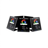 Support NFC personnalisé d'usine 13.56MHz NFC 213/215/216 pour Google Review TikTok Instagram Facebook Scan Payer Commande PVC Enseigne