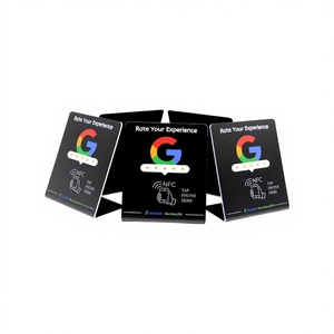 Soporte NFC personalizado de fábrica 13,56 MHz NFC 213/215/216 para Google Review TikTok Instagram <span class=keywords><strong>Facebook</strong></span> Scan Pay Ordering PVC Signboard - Product Image 5