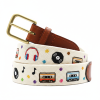 Ceinture de golf décontractée en cuir véritable pour hommes avec boucle à ardillon en cuivre, service OEM de logo personnalisé, vente en gros