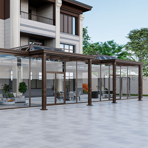 Invernaderos Personalizados de Estilo Chino, Gazebo para Exteriores, Impermeable, Invernadero de Aluminio con Marco de Vidrio para 4 Estaciones, para Solárium - Product Image 5