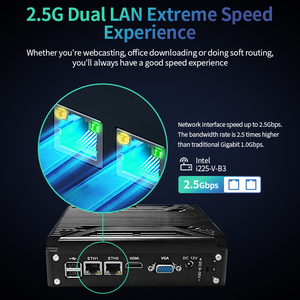 คอมพิวเตอร์ขนาดเล็ก N100 J6412 J4125 J1900 ราคาส่งถูก พร้อม Wifi Rs485 ระบบไร้พัดลม สำหรับอุตสาหกรรม - Product Image 5