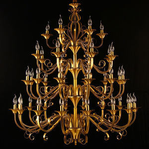 Lampes suspendues européennes, style cour royale, en cuivre, lumières de bougies, lustre <span class=keywords><strong>baroque</strong></span>, décoration, <span class=keywords><strong>plafonnier</strong></span> pour chambre à coucher - Product Image 6