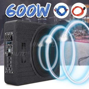 Amplificateur de subwoofer actif ultra-fin 12V 600W 10 pouces pour siège de voiture, amplificateur de subwoofer audio de voiture, prend en charge l'amplificateur de haut-parleur monocanal - Product Image 2