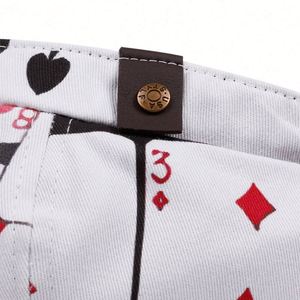 2024 British Vintage Printing Playing Card Beret <b>Hat</b> Fashion Canvas Newsboy <b>Hat</b> - Product Image 4