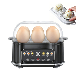Hervidor de Huevos Egg Easy Peel para 6 Huevos, Digital, Apagado Automático, para Huevos Cocidos Suaves, Medios o Duros, con Control Táctil - Product Image 1