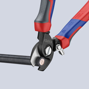 KNIPEX 95 22 165 กรรไกรตัดสายเคเบิลพร้อมสปริงเปิดและด้ามจับแบบสบายมือ ขัดเงา 165 มม. - Product Image 5