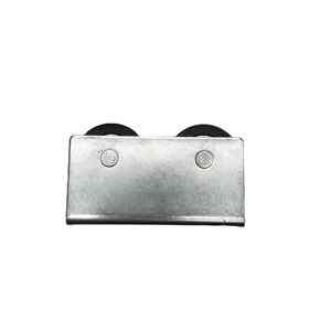 Nouveauté Garrucha Poulie à roulement à billes en nylon double en forme de U Roue de porte en fer galvanisé pour fenêtres et portes coulissantes - Product Image 2