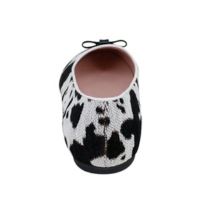 CHOOZII elegante <span class=keywords><strong>tela</strong></span> <span class=keywords><strong>de</strong></span> leopardo y charol Combo mujeres niñas <span class=keywords><strong>Ballet</strong></span> Flats zapatos - Product Image 5