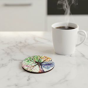 Dessous de verre en céramique pour voiture avec impression UV absorbante Design personnalisé Tapis et tampons vierges Dos en liège pour boissons - Product Image 2