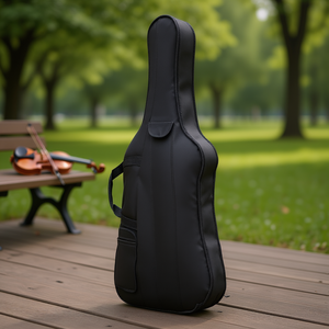 Custodia per violino in fibra di carbonio 4/4, misura completa, nera, con imbottitura protettiva, per trasporto a mano, borsa per strumento musicale da viaggio, modello D0100X37E58 - Product Image 2