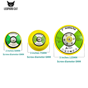 Pnn 1-6inch móc và vòng lặp không khí Sander ủng hộ Pads cho không khí quỹ đạo Sander khí nén đánh bóng cát <span class=keywords><strong>Pad</strong></span> - Product Image 6