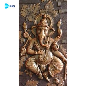 تماثيل بوذا برونزية منحوتة يدويًا قابلة للتخصيص للتعليق على الجدران، مناسبة للكنائس الدينية. - Product Image 6