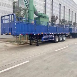 ZLIN 3 Axles 40ft Steel Drop Side Semi-<b>Trailer</b> High Quality Sidewall 36000kg Payload Capacity 12500x2500x2700mm Dimensions for - Product Image 2