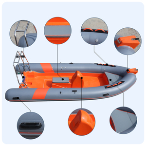 Gommone rigido sportivo con console centrale in PVC/Hypalon per passeggeri, ideale per la navigazione in acqua - Usato - Product Image 6