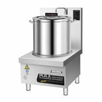 Kompor Induksi Max Eco-Cooking 8KW Komersial Stainless Steel, Panci Sup Besar untuk Restoran, Pabrik, Grosir
