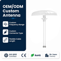 Antenne de plafond 5G 4G LTE 2x2 MIMO intérieure 698-4000 MHz à gain élevé et faible PIM, dôme omnidirectionnel pour amplificateur de signal, répéteur DAS, personnalisable OEM