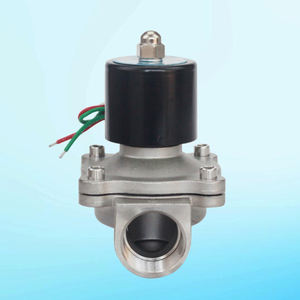 ROTK 2/2 directo de-actuando normalmente cerrado 3/8 "pulgadas orificio 16mm acero inoxidable 304 AC220V válvula de solenoide - Product Image 1