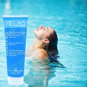 Champú para nadadores con eliminación de cloro, champú reparador hidratante para el cabello, Fórmula 2 en 1, champú para natación anticaspa