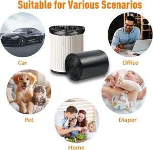 ถุงขยะสีดำขนาด 5 แกลลอน ถุงใส่ขยะแบบแข็งแรงทนทาน ถุงขยะแบบใช้แล้วทิ้งที่เชื่อถือได้สำหรับใช้ในบ้านและสำนักงาน - Product Image 5