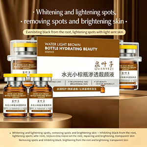 High-End Spring Leaf Brown <b>Bottle</b> Serum for Pore Minimizing & Under-Eye Bag Reducing Essence - Product Image 4