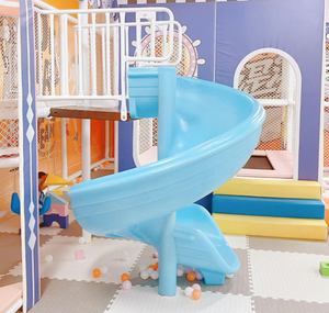 ชิ้นส่วนสไลเดอร์พลาสติก รู<span class=keywords><strong>ป</strong></span>ตัว S สไลเดอร์สนามเด็กเล่นกลางแจ้งในร่ม สไลเดอร์<span class=keywords><strong>เก</strong></span>ลียวสีขาวขนาดใหญ่สำหรับสนามเด็กเล่น - Product Image 2