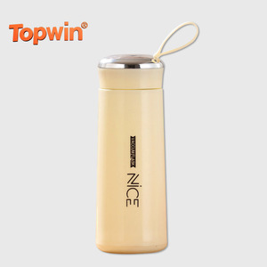 Ladies High Aesthetic <b>Large</b> Capaci Portable Glass Coffee Cup for Outdoors Dual Sex Design Water Cup with Tee Lid Paaging - Product Image 1