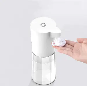 Distributeur automatique de savon sous forme de mousse, contenance de 250 ml, équipé d'un capteur, sans contact, permet de disposer les mains sans contact