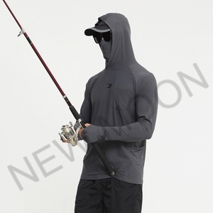Camisa de Pesca para Hombre, Ligera, con Protección Solar UPF 50+, Manga Larga, Poliéster, con Capucha, Transpirable - Product Image 5