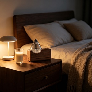 Difusor de Aromaterapia Eléctrico de Lujo de Alta Gama, Material de Madera y Vidrio Premium, Nebulizador de Aroma sin Agua para Fragancia Interior - Product Image 6