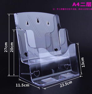Modern Customized <strong>for</strong> Pre-Assembled 4 Inches Trifold Acrylic Brochure Holder <strong>Wall</strong> <strong>Mount</strong>/Countertop Organizer Flyer Display - Product Image 5