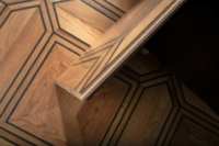 Parquet en chêne moderne, installation par système de clic, pour villa