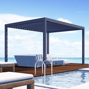 Pergola motorisée en aluminium de conception <span class=keywords><strong>moderne</strong></span> pour l'extérieur, mobilier de jardin, pergolas, tonnelles, auvent de type parasol, tonnelle, maisons d'été - Product Image 3