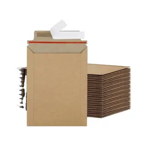 Custom Printing Corrugated Paper Envelope Kraft Paper Raw Material Buffer Paper Padded Envelope Bag